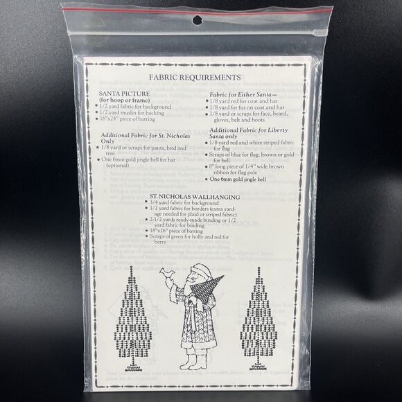 Country Appliques Olde Santa Series 2 Folk-Art Santa Designs Quilt Pattern CA-40 - Picture 6 of 9